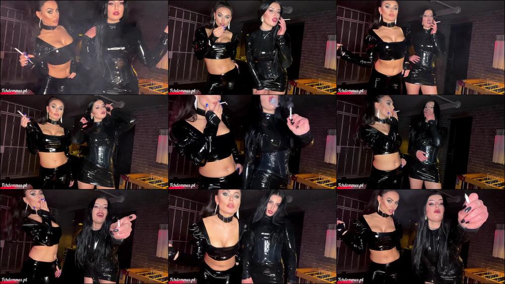 Double Domme smoking fetish POV - December 27, 2022