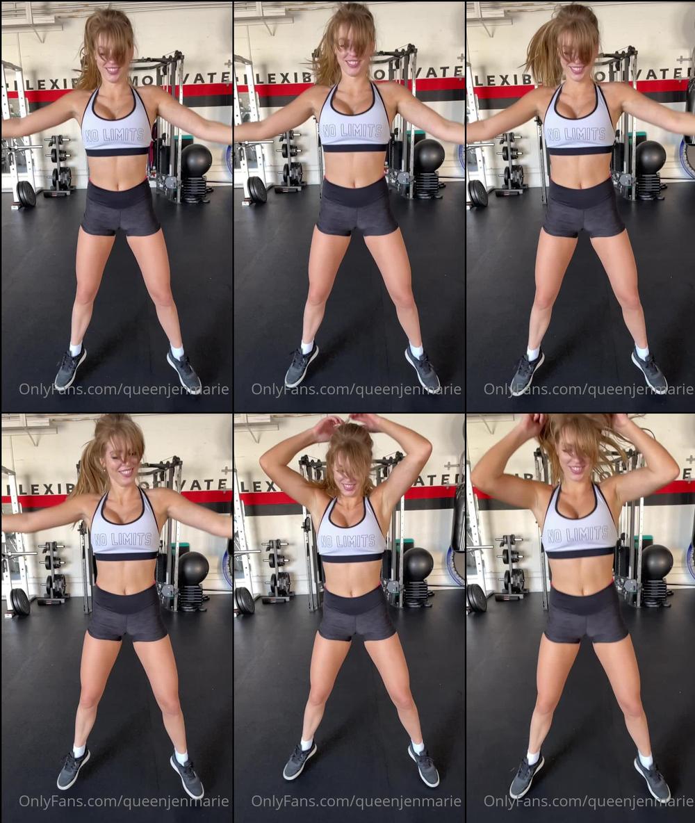 queenjenmarie 02 08 2021 2170537787 slow mo bouncing boobies at the gym