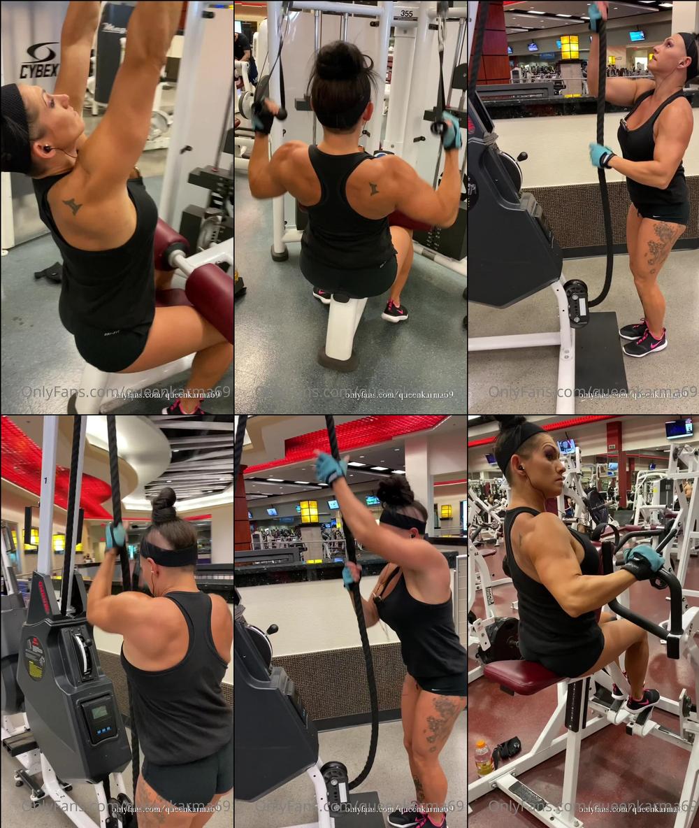 queenkarma69 01 08 2020 628436160 Back day  This whole gym session was solely dedicated to fine tuning the back. It's crazy 