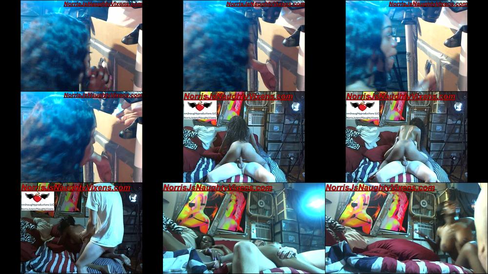 Ebony maid sucks my cock hard then sex