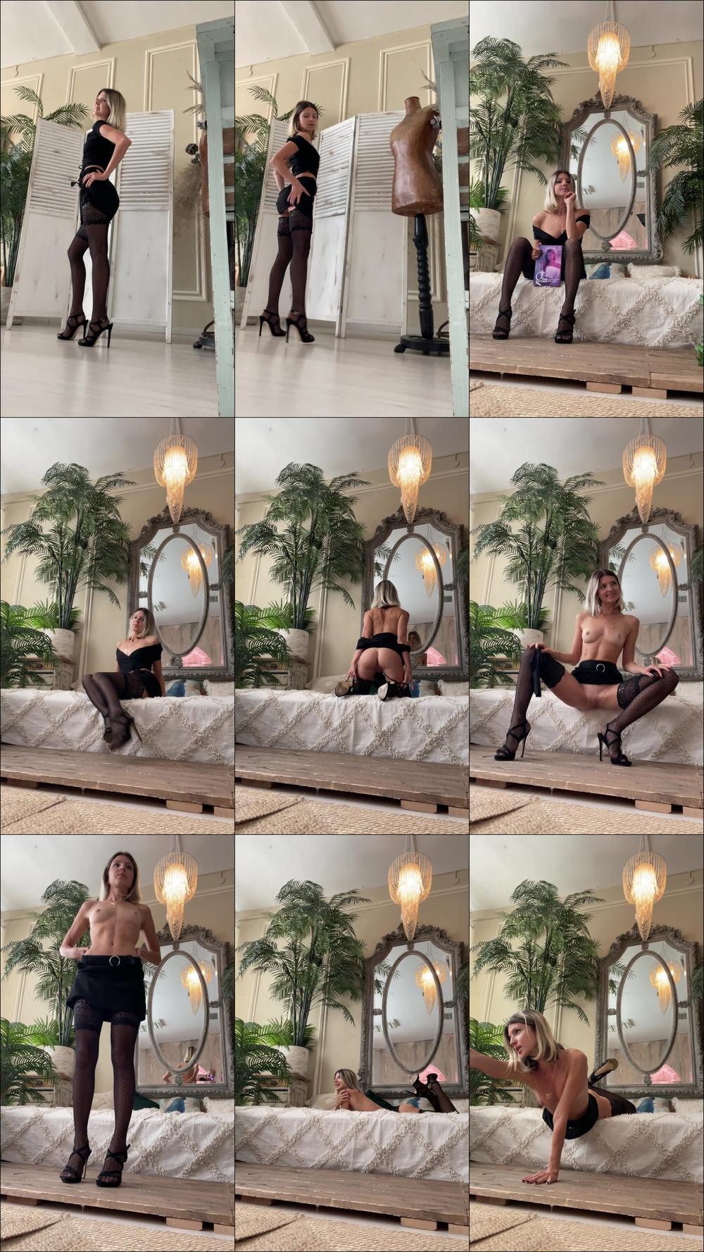 BTS of full black solo session