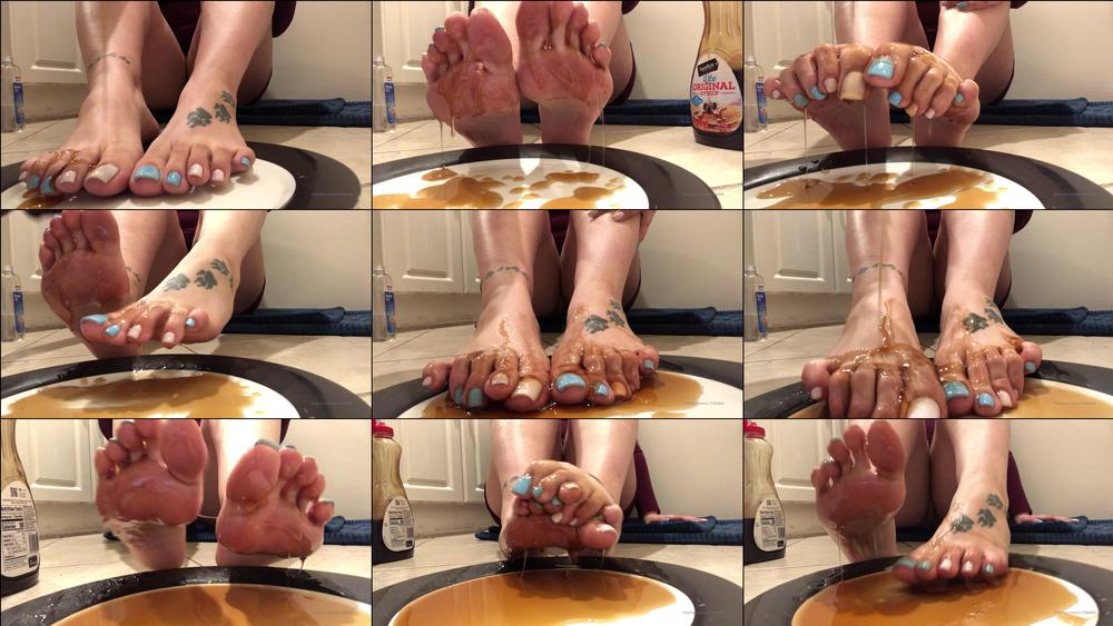nikkivonnails 02 03 2020 165892842 oh you re going to love this footboy watch this syrup pour over my beautiful feet