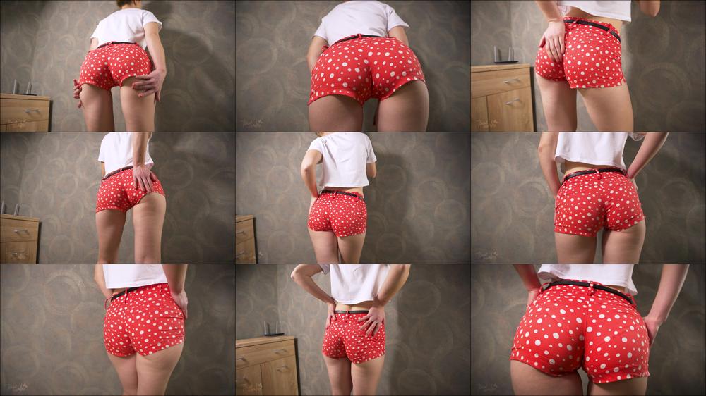 Teen Asian Teasing Visible Panty Line In Very Tight Shorts