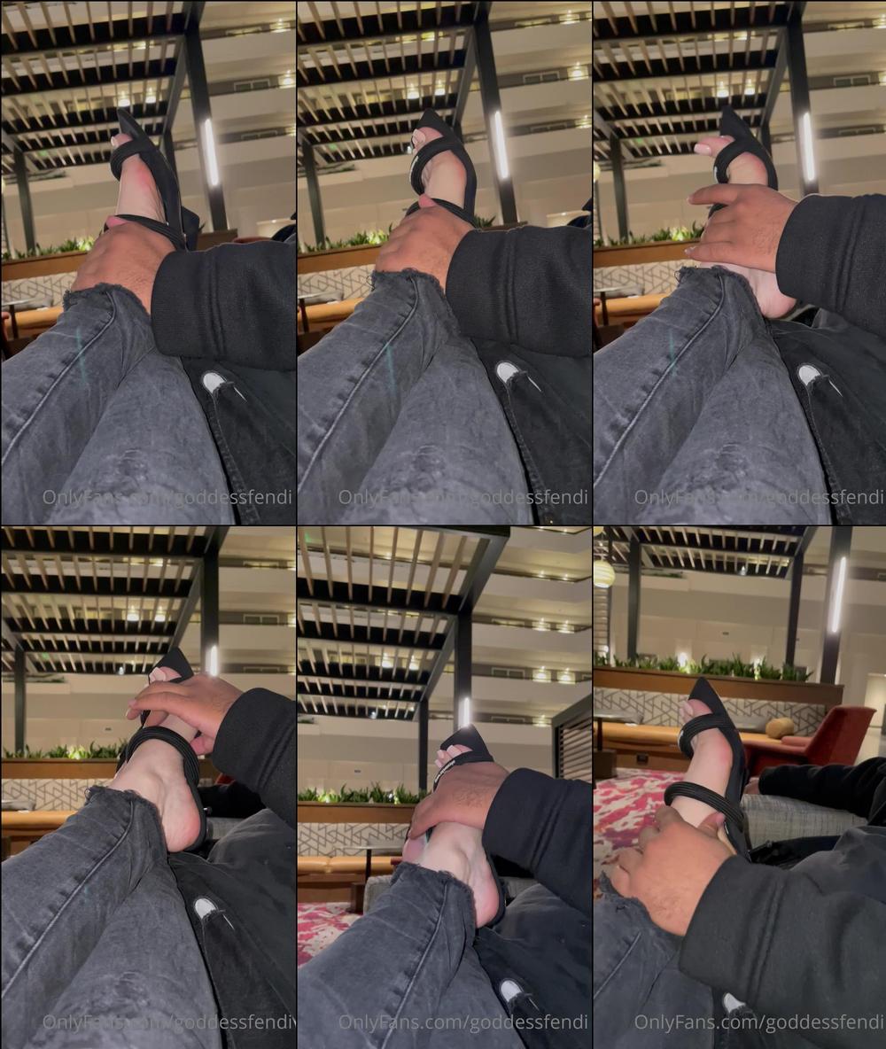 goddessfendi 03 05 2022 2443224111 I just love showing off my feet in public and PDA. After I made him cum w an epic footjob 