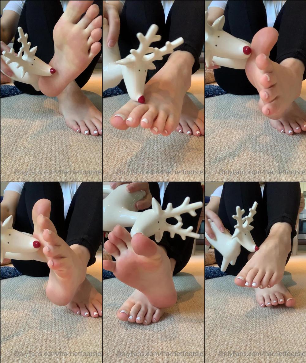 harrietfootsie 05 12 2020 1390412930 Made you two little Christmas themed videos with my beautiful fresh white toes 