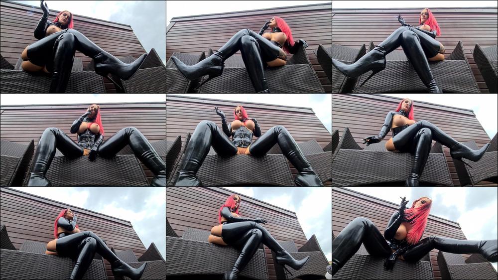 A Human Ashtray For Your Latex Queen
