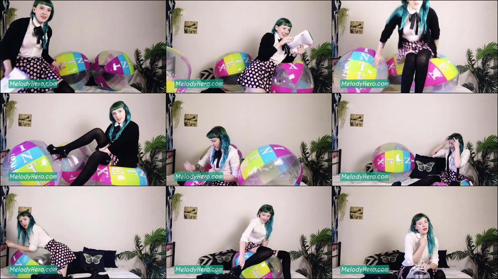 Schoolgirl Bully Beach Ball & Blackmail