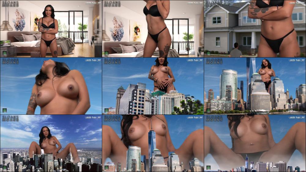 SloansMoans in Step Sister Horny Giantess Growth SFX