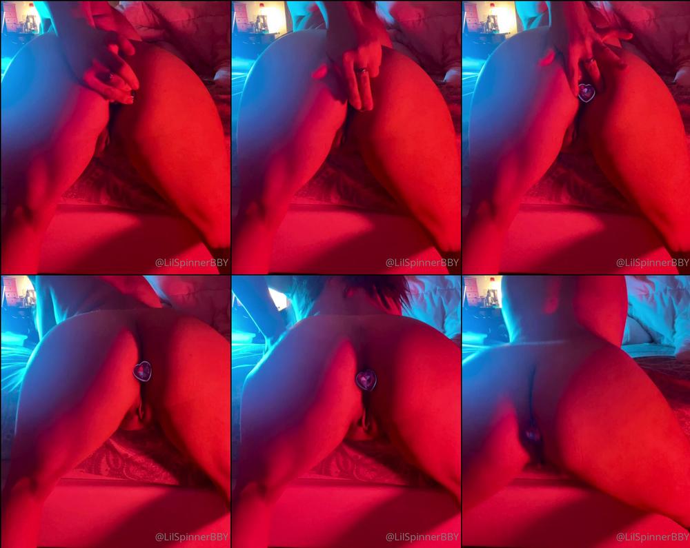 lilspinnerbby 208072861 2021 10 08 birffffdayyy booty just thought i d start off the day showing you myy heart shaped plug cute ri