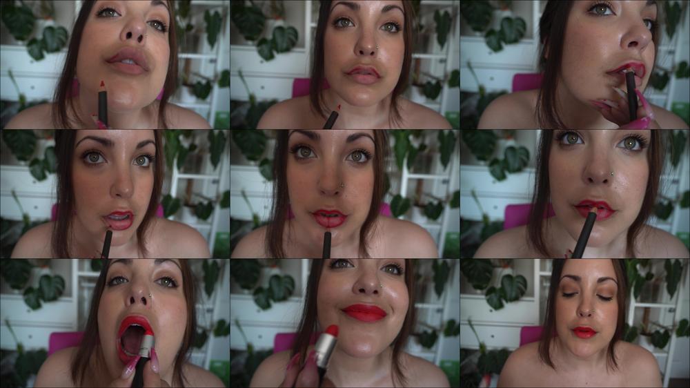 Lipstick Fetish: Fiery Red 4K