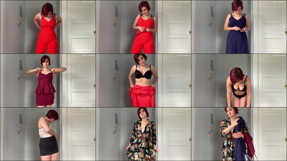 GF Tries on Clothes for Her Date