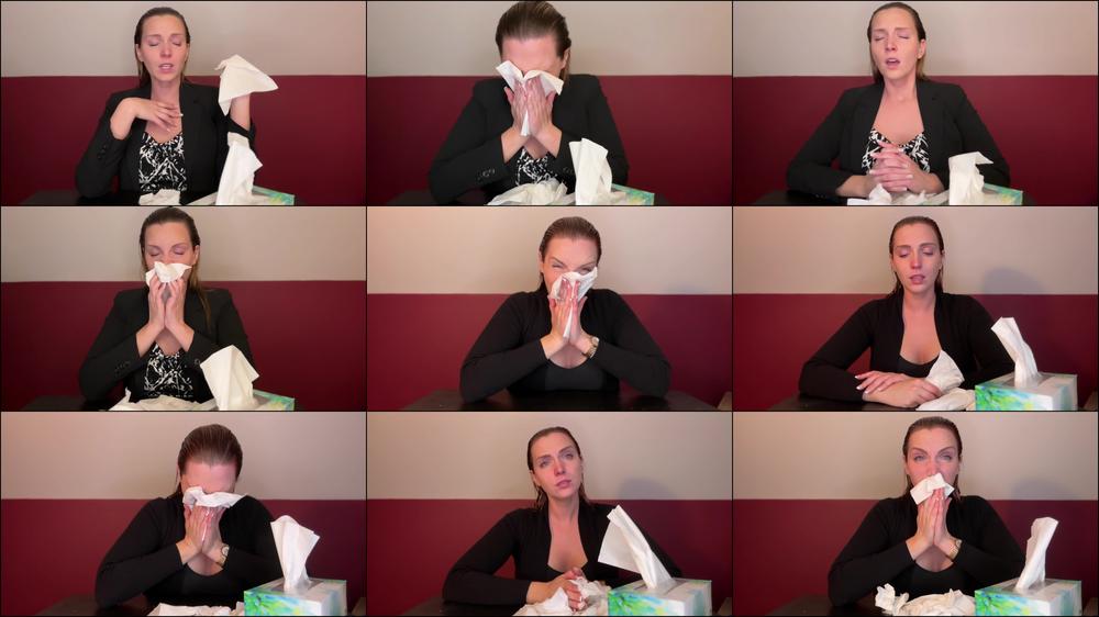 Breaking News Anchor Sneezes and Blows Nose
