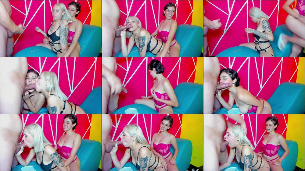 Oral Sex Threesome Orgy