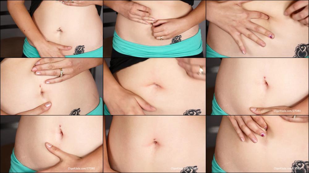 Amy's first belly button show