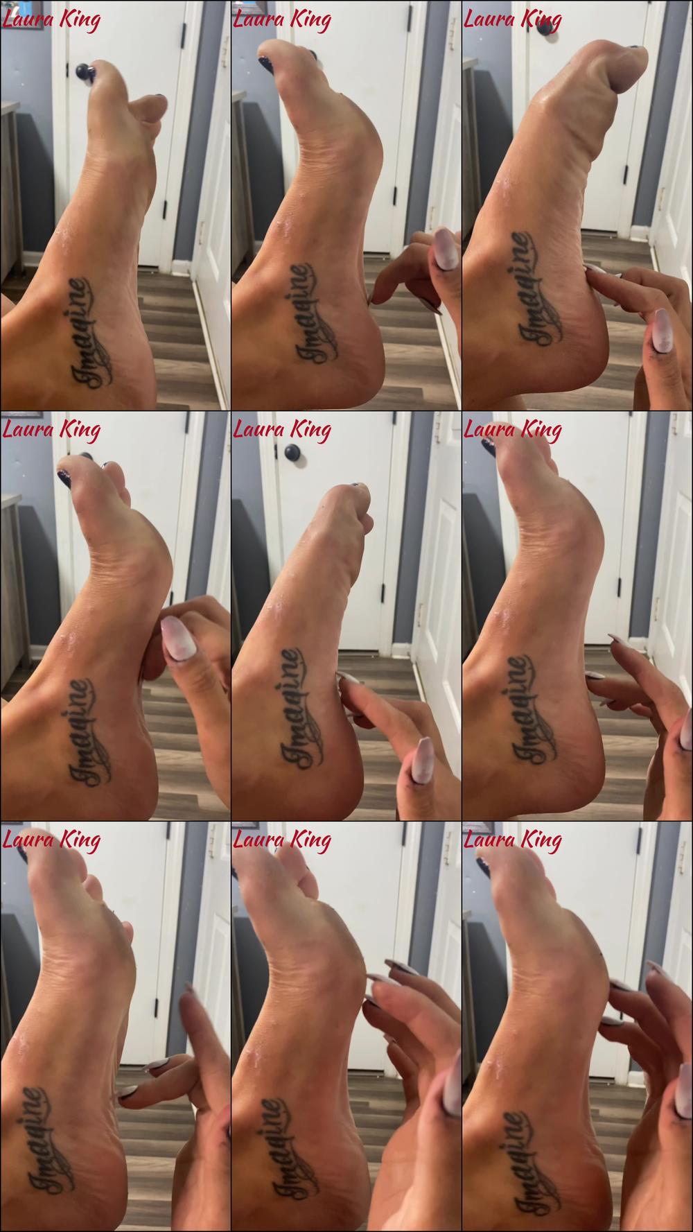 Self Foot Tickling Fun with Long Nails - May 24, 2020