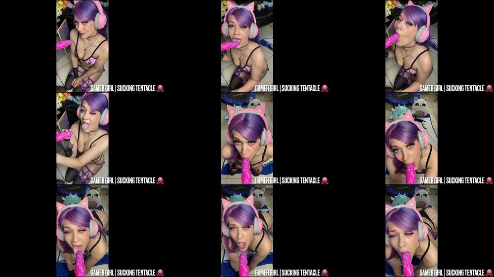 Gamer Girl Tentacle Monster Suck