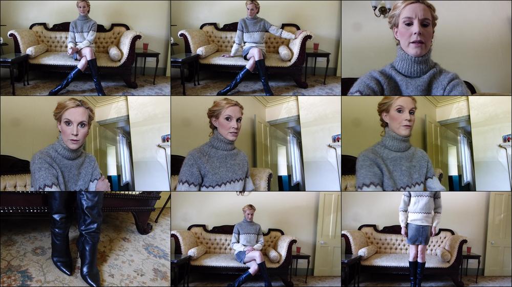 Ariel Anderssen Spanking Threats In Boots And Rollneck