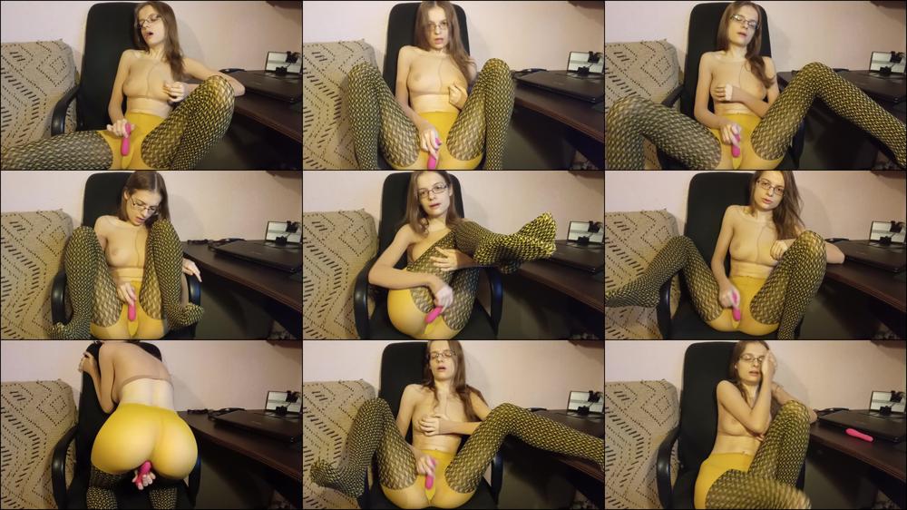 Nylon masturbation