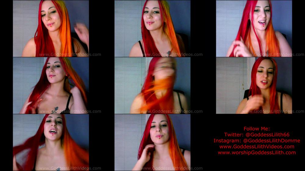 Goddess Lilith Long Hair Fetish Fiery Hair Worship Pov