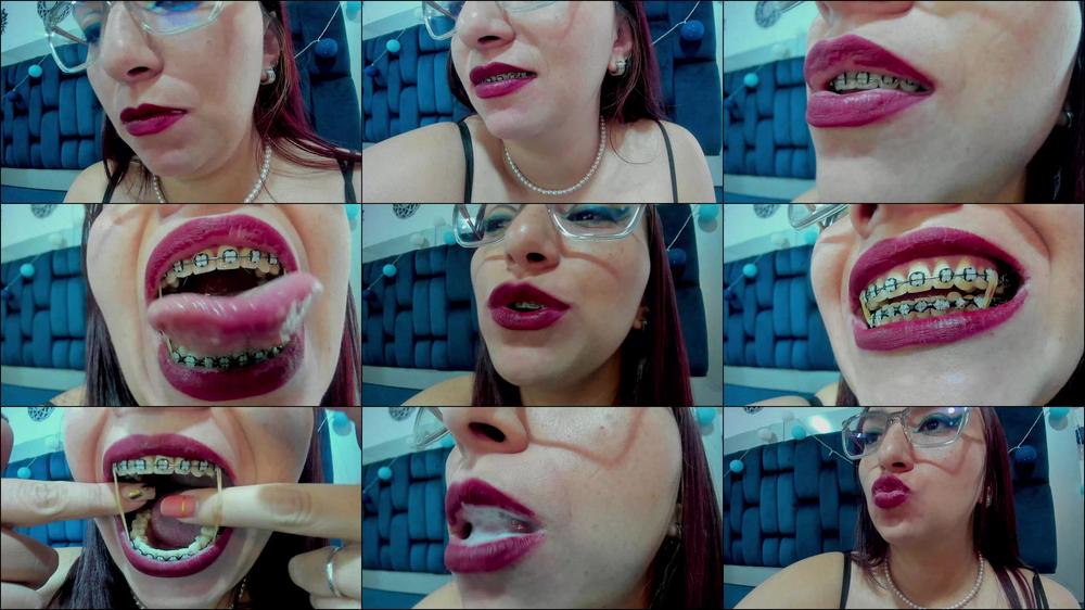 Saliva Sensation open mouth hot