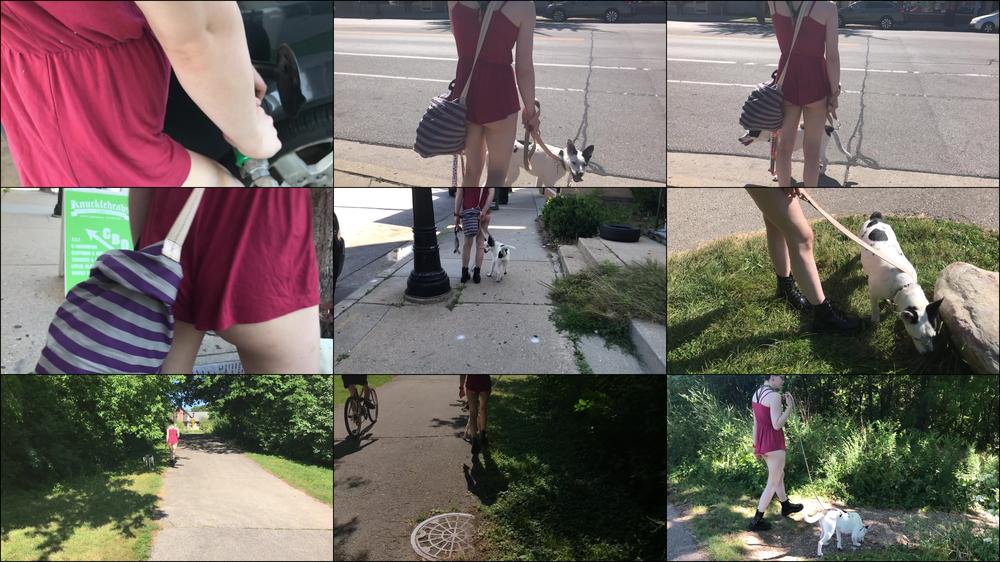 Walking in skimpy cloths