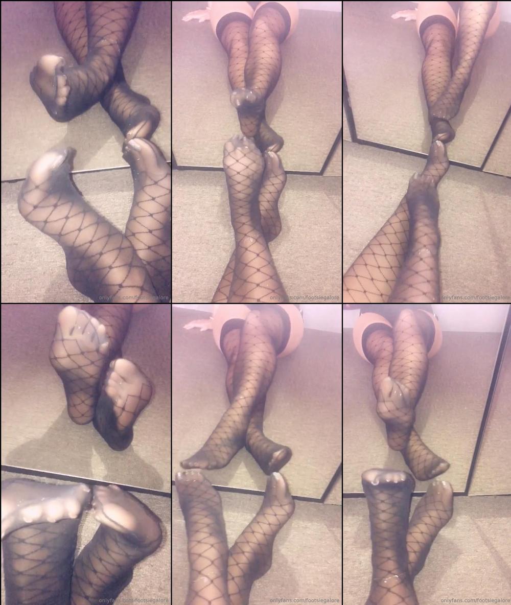footsiegalore 02 05 2019 30453801 Only fans exclusive  Nylon fishnet style stockings video 