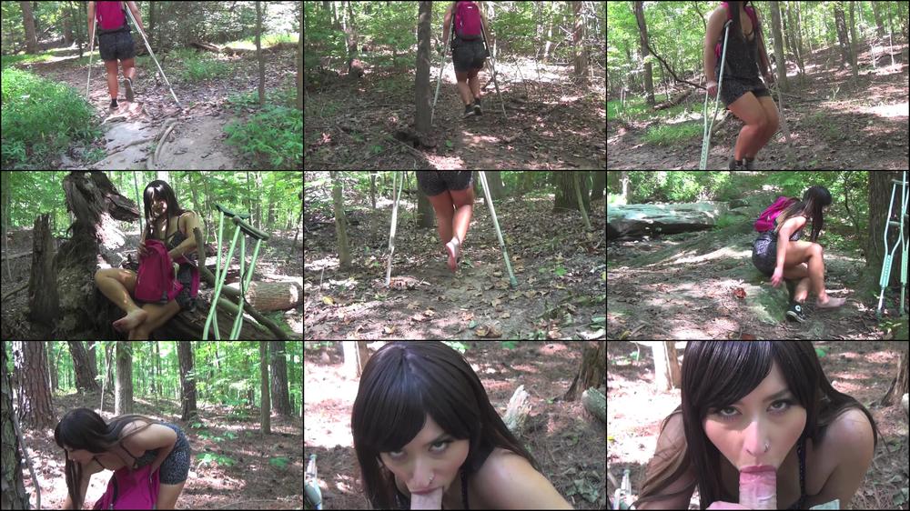 Galas Outdoor Crutching & Blowjob HD - May 30, 2018