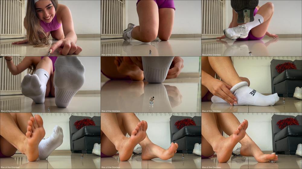 RISE OF THE GIANTESS - A Tiny Man To Squish - Giantess Gabriela 4K