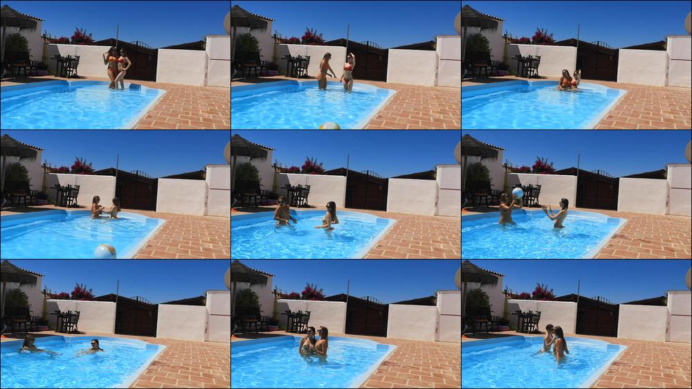 Pool time fun with Monika Lara Smith