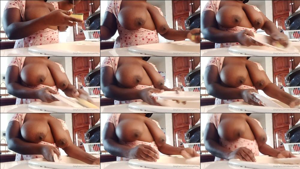 ebonyashley_ 16 05 2021 2110970197 It's Sunday and you should be sleeping in. Let your house n gger handle your dishes and th