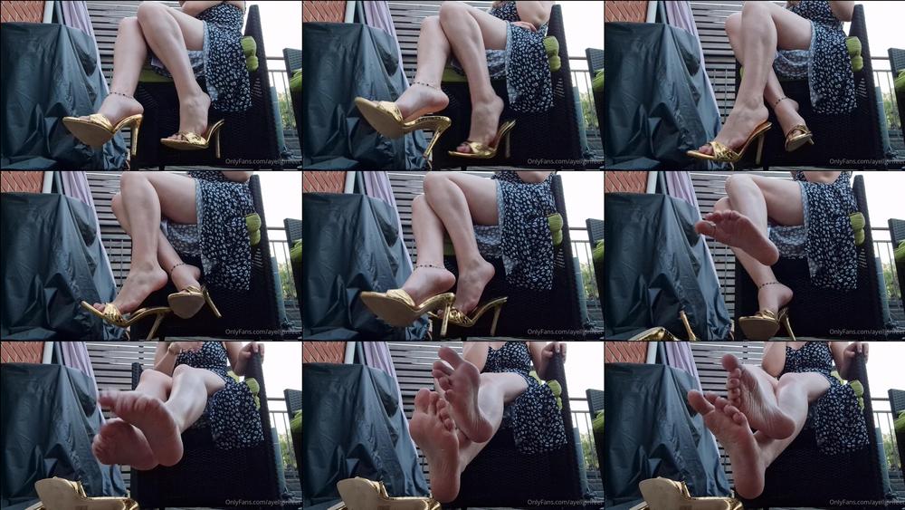 ayellgirlfeet 727328286 2023 09 09 bon petit dandling en talons dor s 1