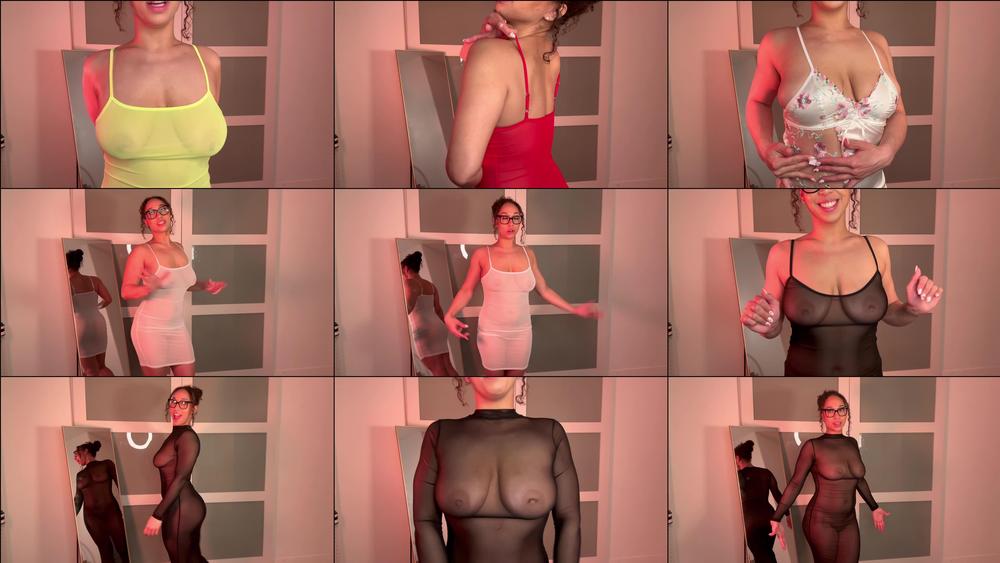 Transparent Mini Dresses Try On - March 23, 2025