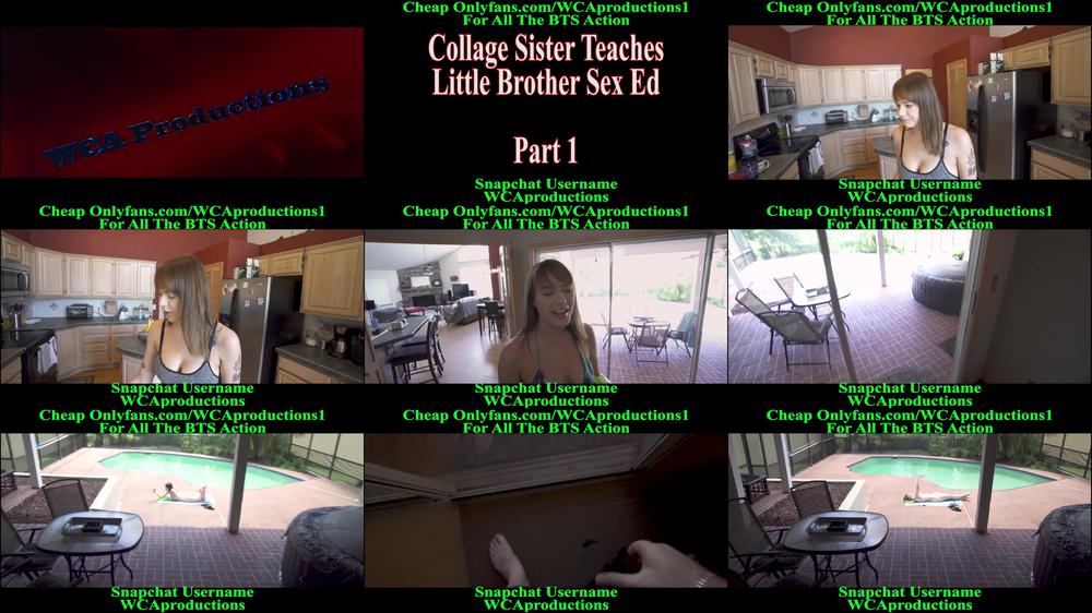 College Sister Teaches Brother Sex Ed P1