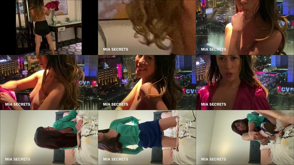 Mia Secrets Upskirt and striptease POV