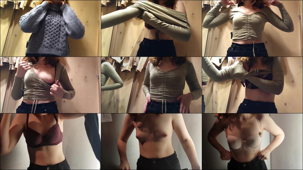 Public Fitting Room 19Yo in Mall - January 25, 2022
