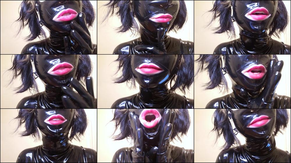 Red Lips in Latex
