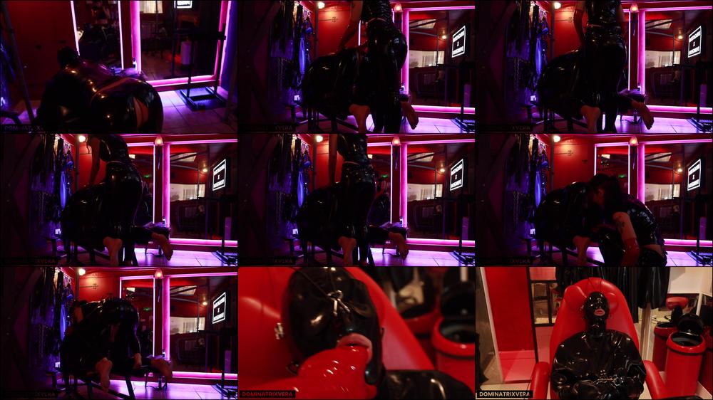Dominatrixvera Dungeon Session With Rubber Piggy
