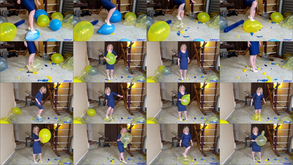 Inflatagirl Step Mommy Steps And Busts Your Balloons