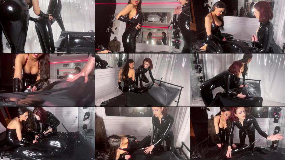Double Domme vacbed ruined orgasm - November 06, 2022