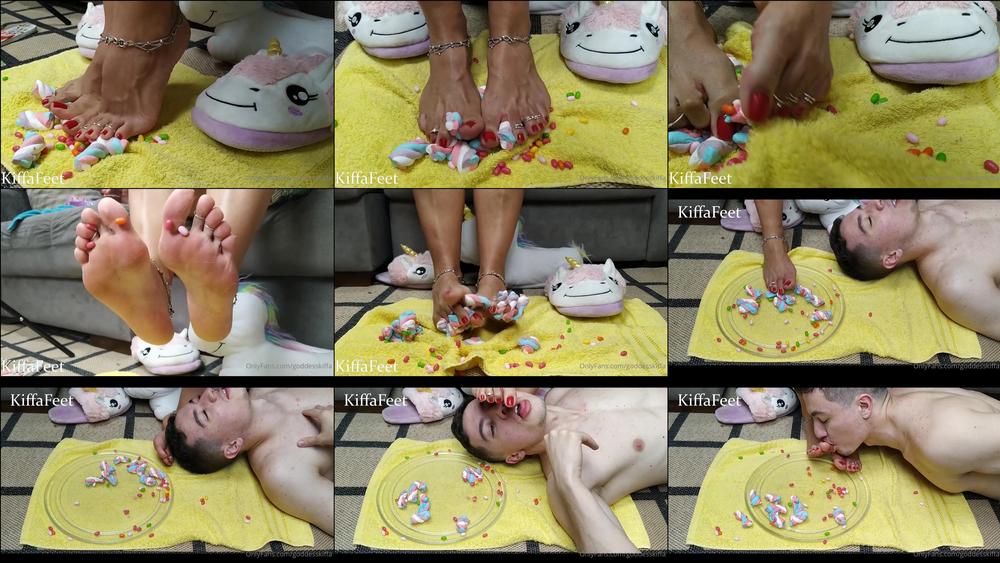 goddesskiffavideos 02 03 2021 2045091105 SEND ME 15 U$ AND GET THE FULL 21 MINUTES VIDEO Goddess Kiffa's Candies Crush and Foot wor