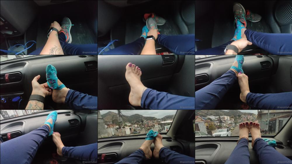 raposinhafeet_ 01 09 2021 2209378172 Ele foi me buscar no trabalho e aproveitei pra tirar meu tÃªnis e o provocar com meus pezi