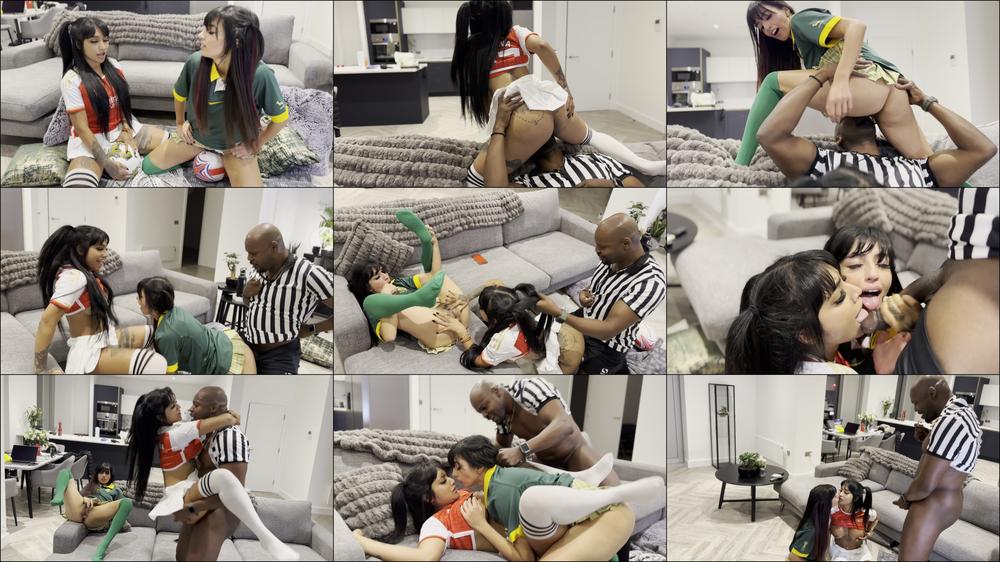 Aaliyah Yasin & Yasmina Khan in .Football vs Rugby Fuckfest