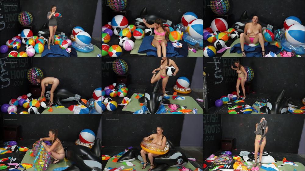 Melanie Destroys Friends Inflatables