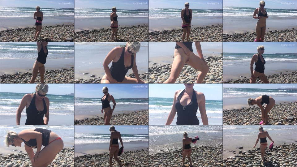 Sexyspunkygirl Peeing On The Beach