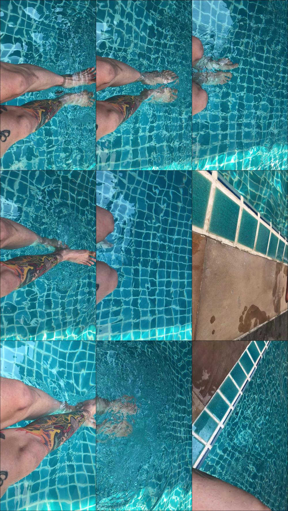 feet in the swiming pool