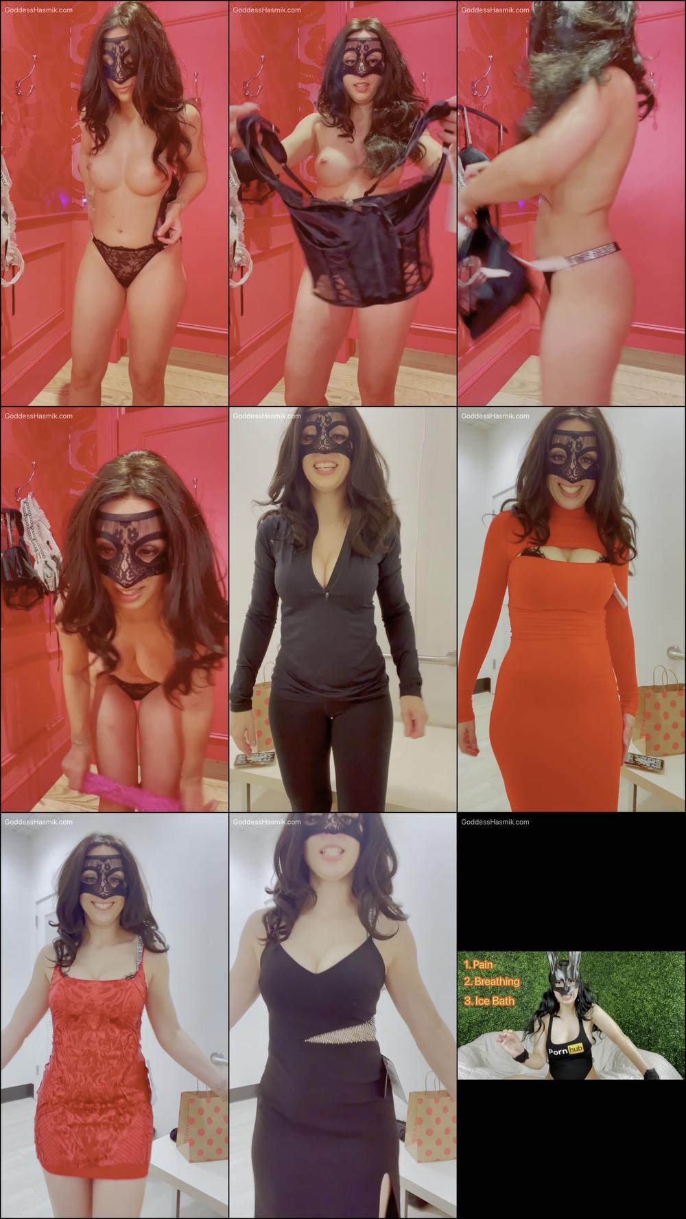Almost Caught Lingerie Try On Public Cum