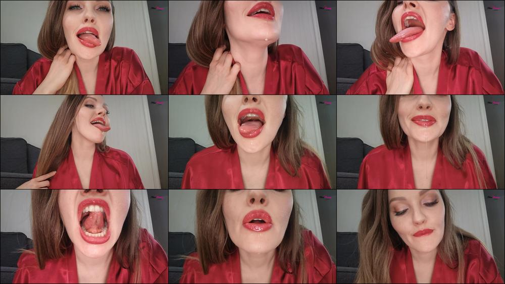 The slippery seduction with my tongue