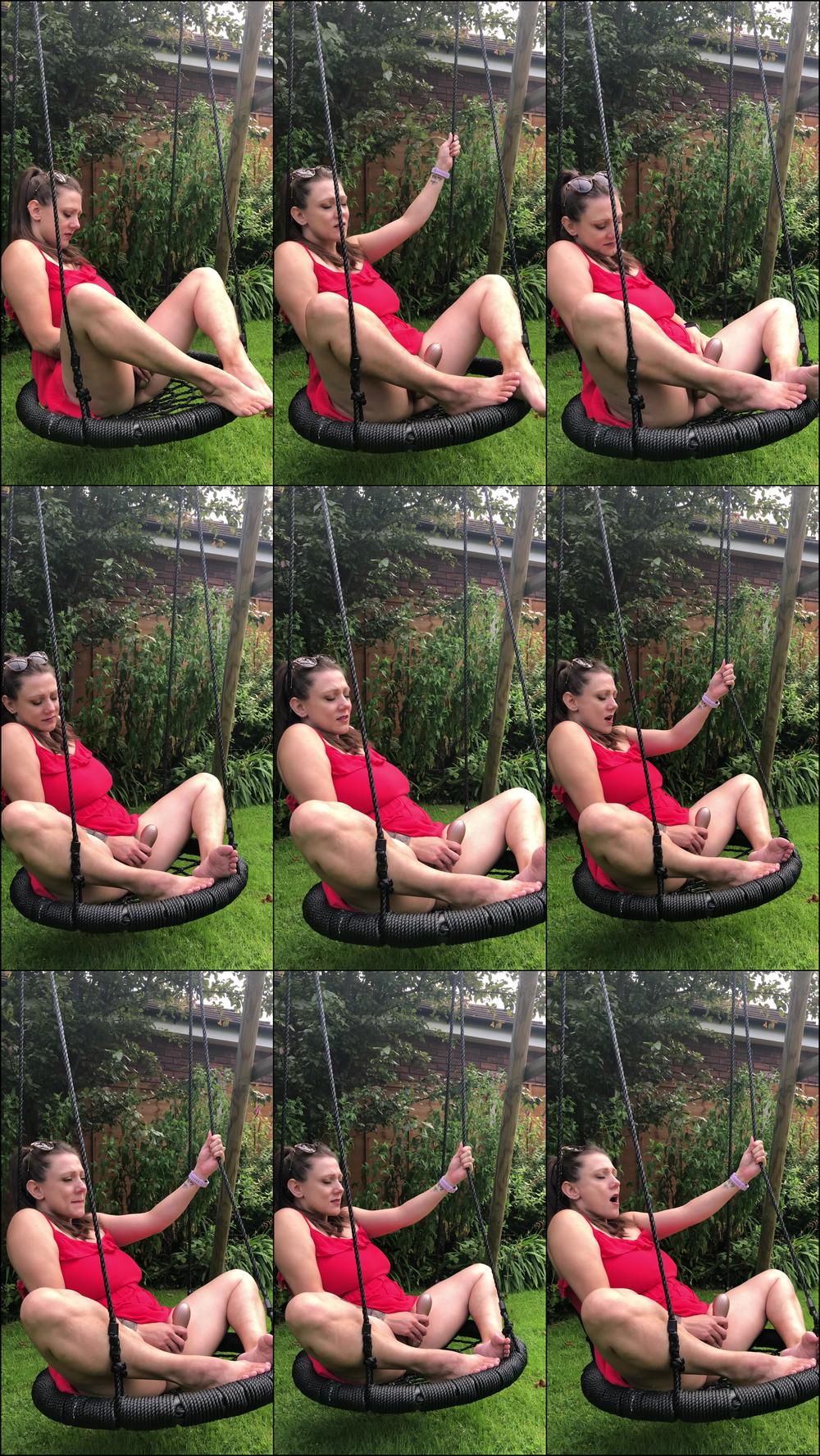 Vibrator on Swing in Garden