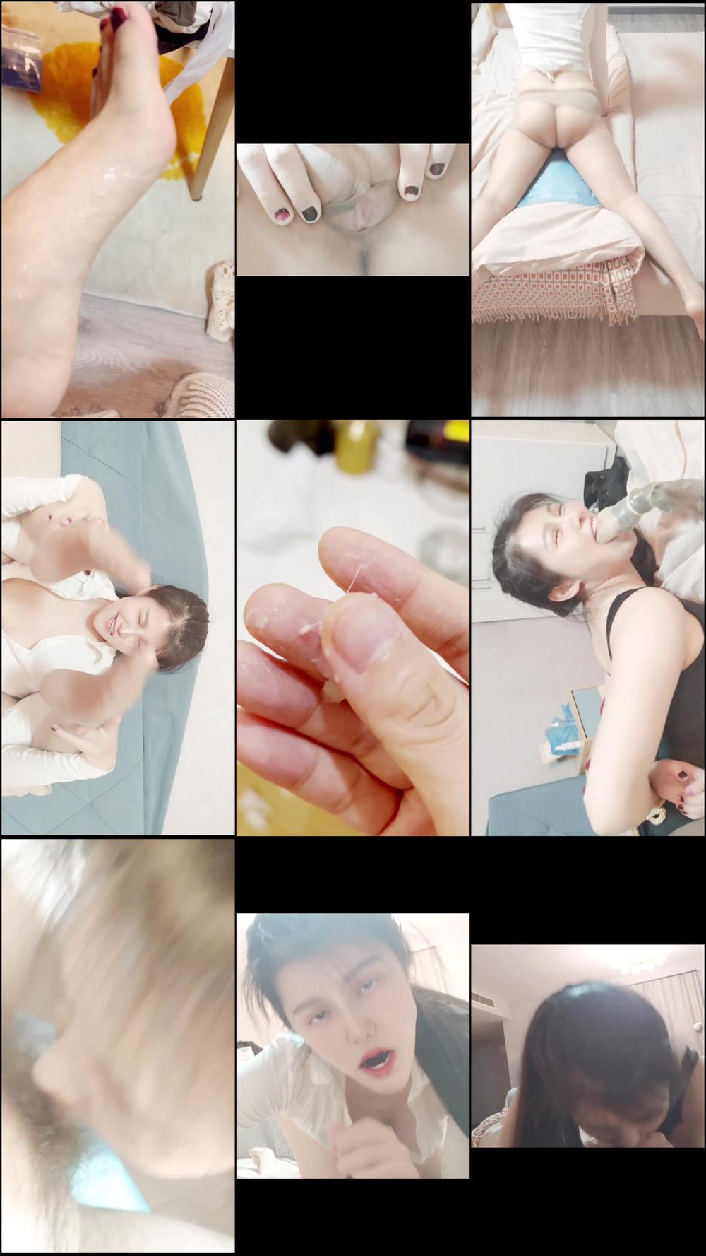 22self foot worship/bondage blowjob