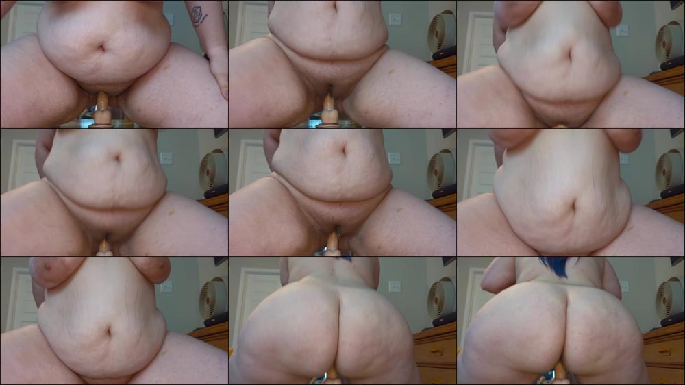 BBW Riding Dildo on Chair